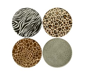 Hootyballoo Assiettes Safari à motifs d'animaux 23cm | 8 pièces Hootyballoo Assiettes Safari à motifs d'animaux 23cm | 8 pièces