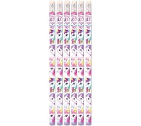 Henbrandt Crayons licorne avec gomme | 6 pièces Henbrandt Crayons licorne avec gomme | 6 pièces