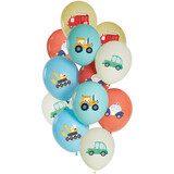 Folat Balloons Set Car Party 33cm | 12 pieces Folat Balloons Set Car Party 33cm | 12 pieces