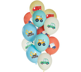 Folat Balloons Set Car Party 33cm | 12 pieces Folat Balloons Set Car Party 33cm | 12 pieces