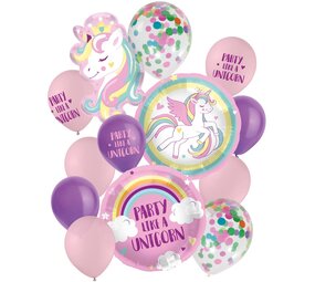 Folat Ensemble de ballons Licorne | 14 pièces
