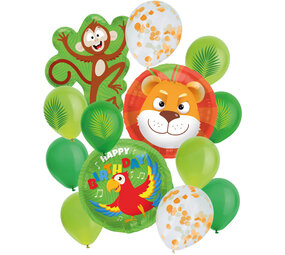Folat Luftballons setzen Dschungel | 14-Stück Folat Luftballons setzen Dschungel | 14-Stück