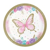 Creative Converting Vlinder Bordjes 17cm | 8 stuks