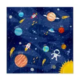Tuf-Tuf Space and Space Cosmos Servet 33x33cm | 10 morceaux Tuf-Tuf Space and Space Cosmos Servet 33x33cm | 10 morceaux