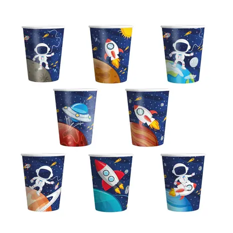 Tuf-Tuf Ruimte en Space Kosmos Bekers 220ml | 8 stuks