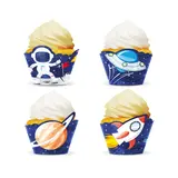 Tuf-Tuf Ruimte en Space Kosmos Cupcake Wrappers | 8 stuks Tuf-Tuf Ruimte en Space Kosmos Cupcake Wrappers | 8 stuks