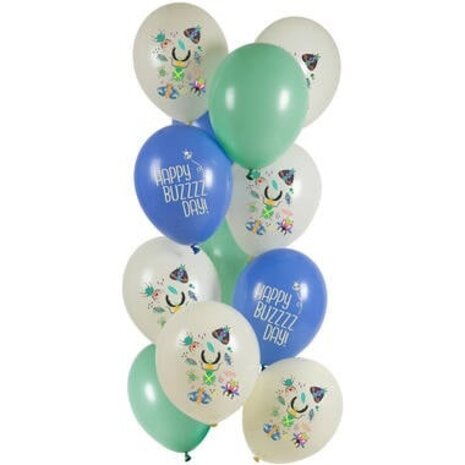 Folat Ballons définis les bugs d'anniversaire 33 cm | 12 pièces Folat Ballons définis les bugs d'anniversaire 33 cm | 12 pièces
