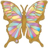 Oaktree Super Shape Ballon Butterfly Holographic | 83cm Oaktree Super Shape Ballon Butterfly Holographic | 83cm