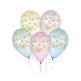 Godan Butterfly balloons pastel colors 33cm | 5 pieces