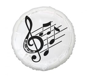 Godan Muzieknoot Folie Ballon 45cm | Per Stuk Godan Muzieknoot Folie Ballon 45cm | Per Stuk