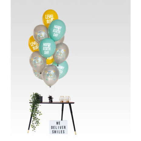 Folat Birthday Gamer Ballonnen Set 33cm | 12 stuks