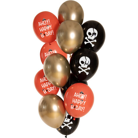 Folat Les ballons définissent les pirates 33 cm | 12 pièces Folat Les ballons définissent les pirates 33 cm | 12 pièces