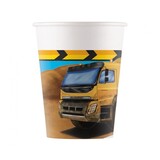 Procos Party Beker Under Construction Betonmixer 200ml | 8 stuks