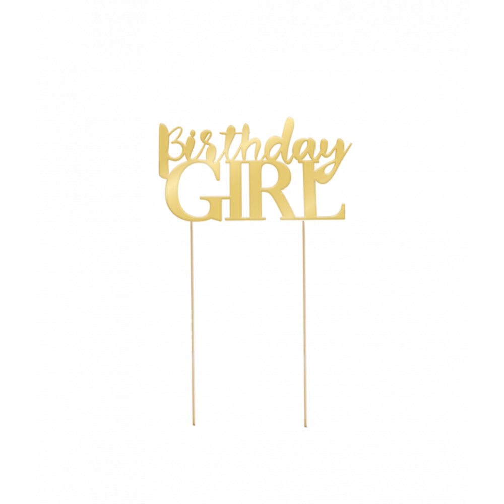 Paper Dreams Cake Topper Birthday Girl 22x11.5cm | per Unit Paper Dreams Cake Topper Birthday Girl 22x11.5cm | per Unit