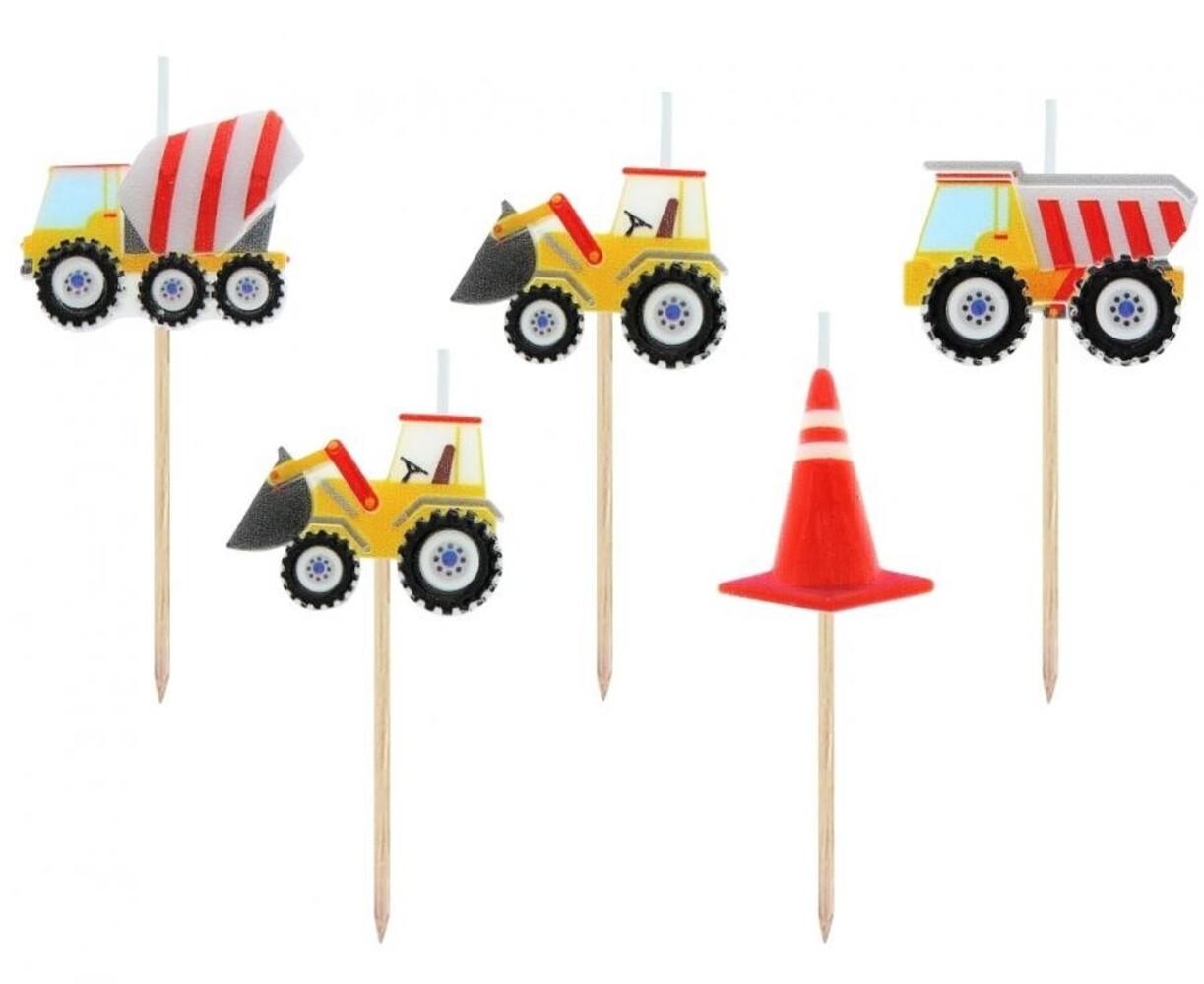 Godan Candles Construction Vehicles | 5 pieces Godan Candles Construction Vehicles | 5 pieces