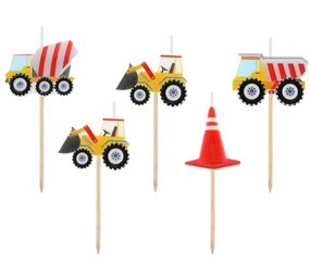 Godan Kerzenbaufahrzeuge | 5 Stücke Godan Kerzenbaufahrzeuge | 5 Stücke