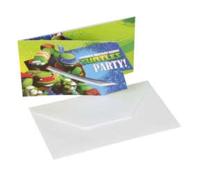 Amscan Ninja Turtles Invitations | 6 pieces Amscan Ninja Turtles Invitations | 6 pieces