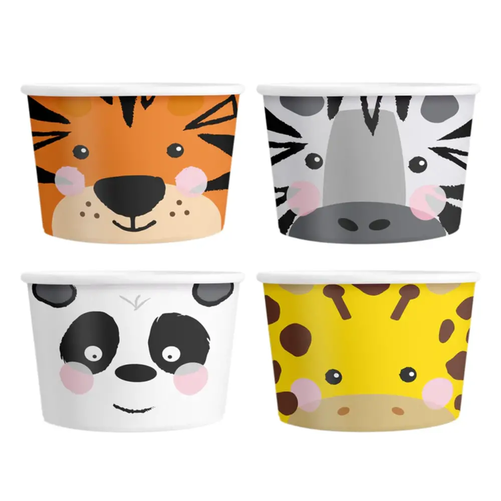 Tuf-Tuf Party Animal Ice cream cups 150ml | 4 pieces Tuf-Tuf Party Animal Ice cream cups 150ml | 4 pieces