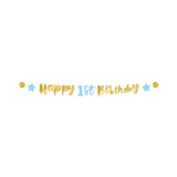 Paper Dreams 1 Jaar Letterslinger Blauw 2,5 meter | Per Stuk Paper Dreams 1 Jaar Letterslinger Blauw 2,5 meter | Per Stuk