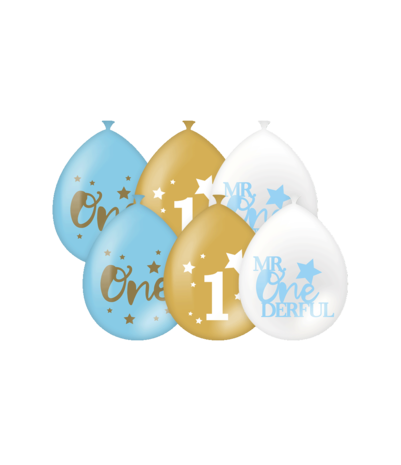 Paper Dreams 1 year Balloons Mr One Dereful | Per 6 Paper Dreams 1 year Balloons Mr One Dereful | Per 6