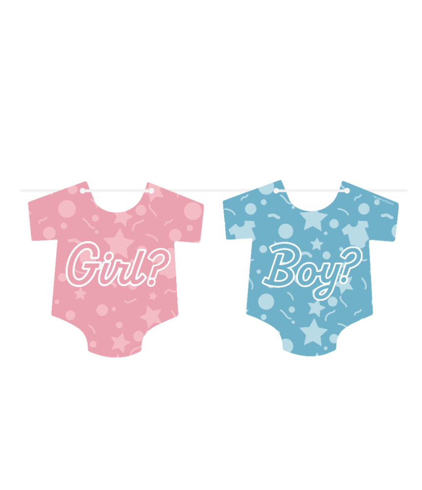 Paper Dreams Gender reveal Slinger Romper | 6 meters Paper Dreams Gender reveal Slinger Romper | 6 meters
