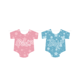 Paper Dreams Gender Reveal Slinger Romper | 6 Meter