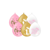Paper Dreams 1 Jaar Ballonnen Miss One derful | Per 6 Stuks Paper Dreams 1 Jaar Ballonnen Miss One derful | Per 6 Stuks