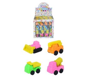 Henbrandt Voertuigen 3D Gummen | per 4 stuks Henbrandt Voertuigen 3D Gummen | per 4 stuks