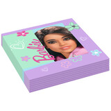 Amscan Barbie Sweet Life Napkins 33x33cm | Par 16 Amscan Barbie Sweet Life Napkins 33x33cm | Par 16