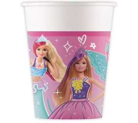 Procos Party Barbie Fantasy Bekers 200ml | 8 stuks Procos Party Barbie Fantasy Bekers 200ml | 8 stuks