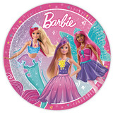 Procos Party Plaques de fantaisie Barbie 23cm | 8 pièces