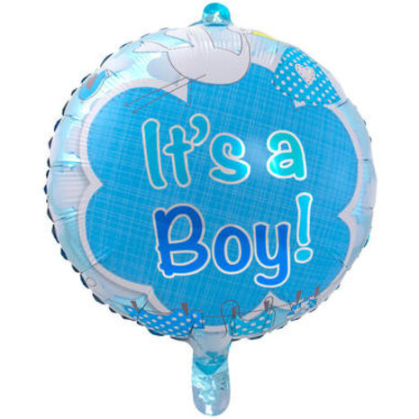 Folat Helium Ballon It's a Boy 45cm | per stuk Folat Helium Ballon It's a Boy 45cm | per stuk