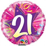 Qualatex Helium Ballon 21 Gekleurd 45cm | per stuk Qualatex Helium Ballon 21 Gekleurd 45cm | per stuk