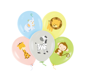 Tuf-Tuf Jungle Dieren Kids Ballonnen | 5 stuks Tuf-Tuf Jungle Dieren Kids Ballonnen | 5 stuks