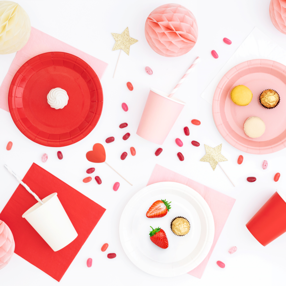 Tuf-Tuf Rote Servietten 33x33cm | 10 Stück