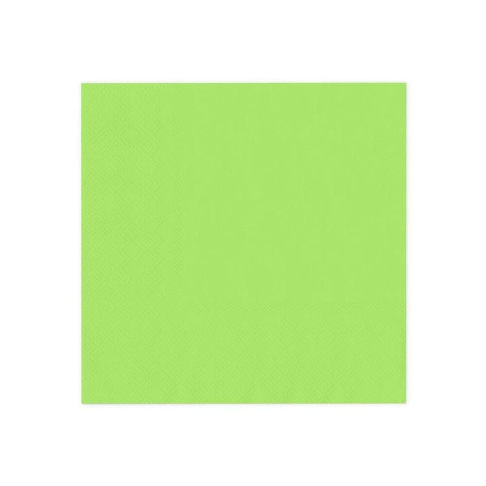 Tuf-Tuf Green napkins Lime Groen 33x33cm | 10 pieces Tuf-Tuf Green napkins Lime Groen 33x33cm | 10 pieces