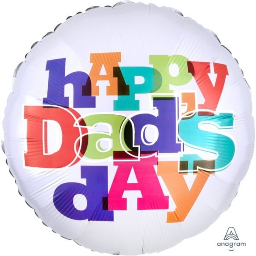 Anagram Helium Ballon Happy Dad's Day 46cm | pro Einheit