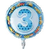 Qualatex Voertuigen Folie Ballon 3 jaar 45cm | Per Stuk Qualatex Voertuigen Folie Ballon 3 jaar 45cm | Per Stuk