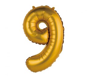 Godan Folie Ballon Matt Gold numéro 9 | 35 cm Godan Folie Ballon Matt Gold numéro 9 | 35 cm