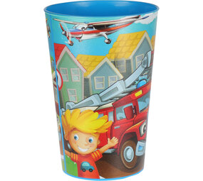 Tuf-Tuf Fire brigade treat cup 340ml | per Unit Tuf-Tuf Fire brigade treat cup 340ml | per Unit