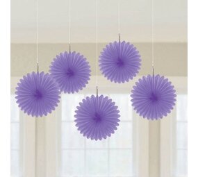 Mini waaiers paars | 5 stuks Mini waaiers paars | 5 stuks