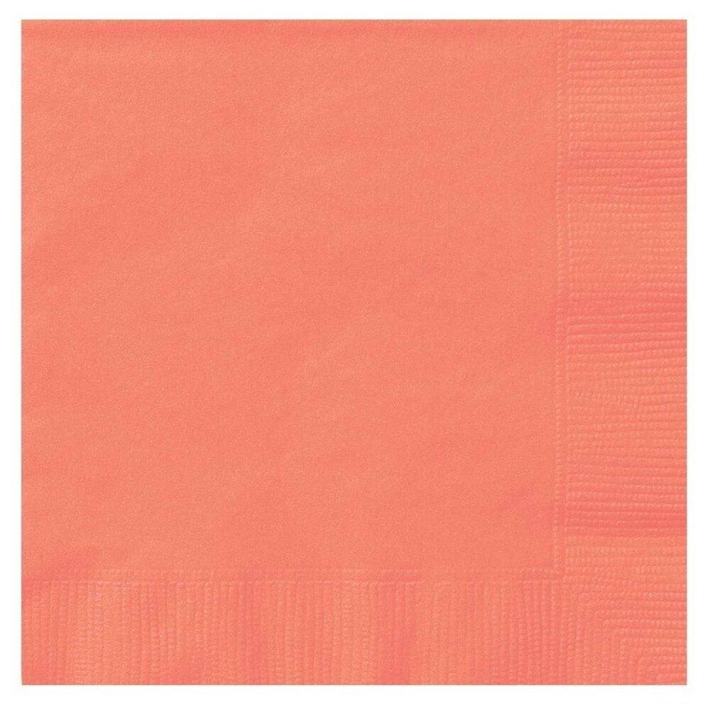 Serviettenkoralle 33x33cm | 20 Teile Serviettenkoralle 33x33cm | 20 Teile