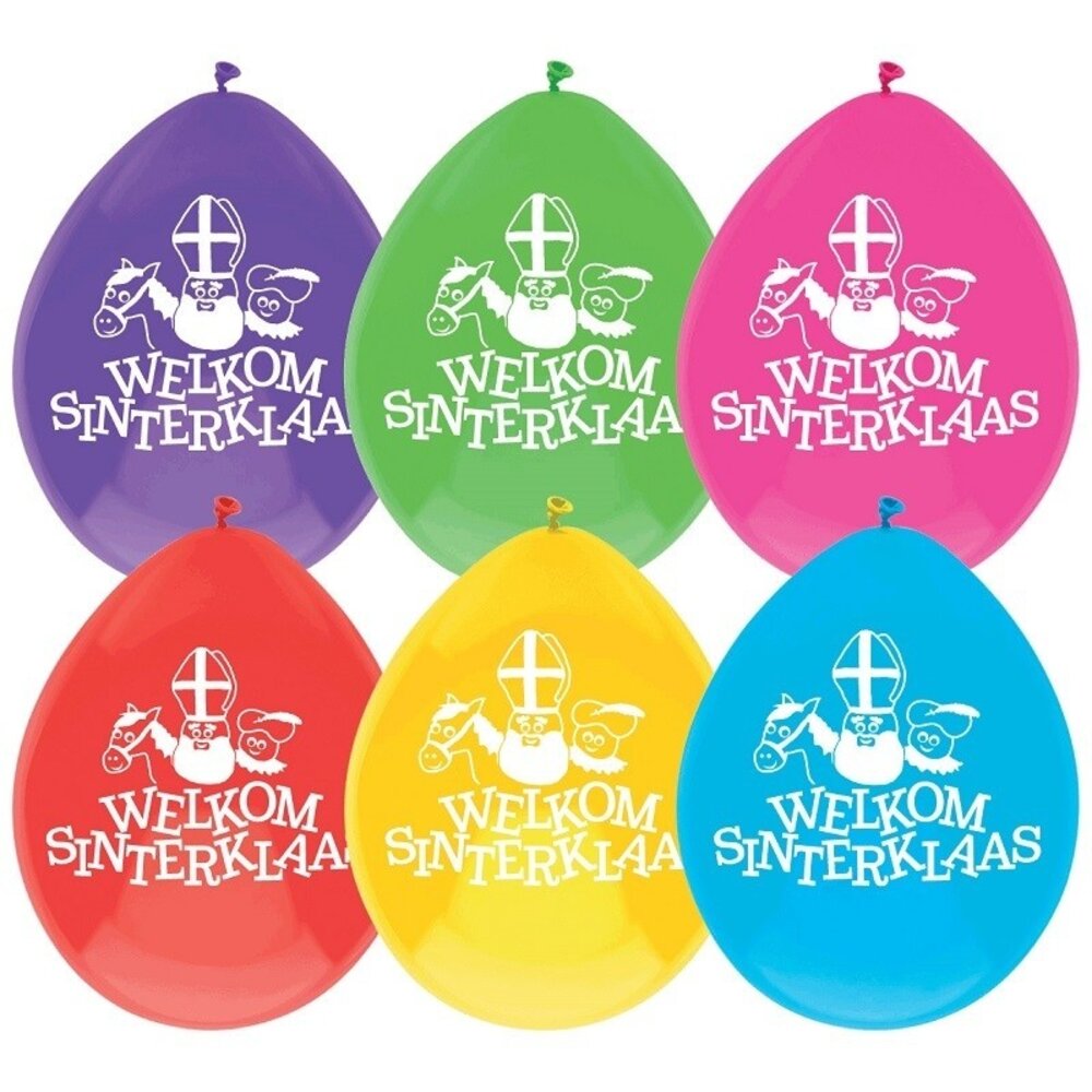 Balloon Welcome Sinterklaas 10 pieces