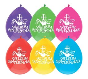 Ballon Welkom Sinterklaas 10 stuks