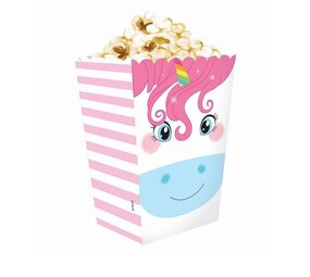 Popcornbox Eenhoorn Party | 4 stuks Popcornbox Eenhoorn Party | 4 stuks