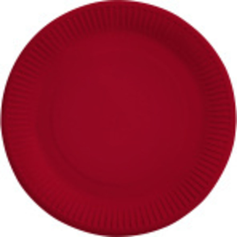 Amscan Plate apple red 23cm | 8 pieces Amscan Plate apple red 23cm | 8 pieces