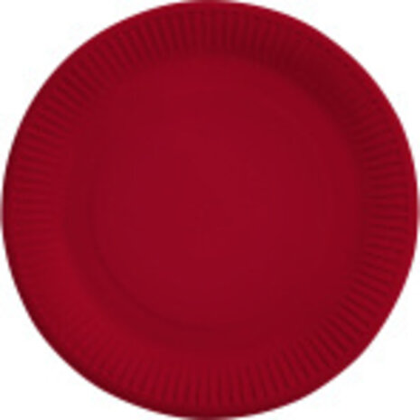 Amscan Plate apple red 23cm | 8 pieces Amscan Plate apple red 23cm | 8 pieces
