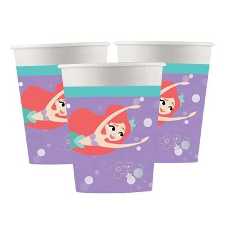 Beker Ariel the Little Mermaid | 8 stuks Beker Ariel the Little Mermaid | 8 stuks