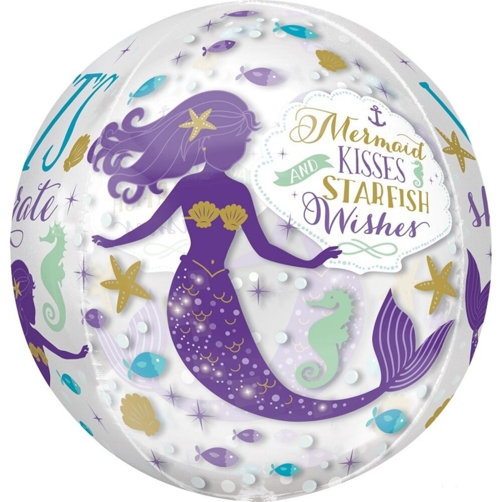Folie ballon bol Zeemeermin - Mermaid