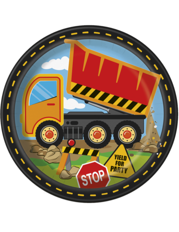 Unique Party Bord Constructie Party 22 cm | 8 stuks